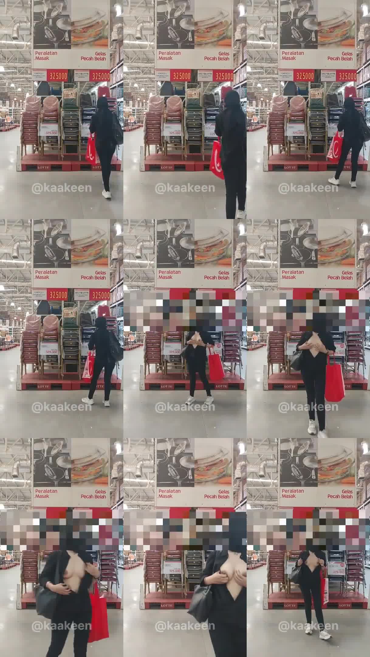 Eksib di supermarket
