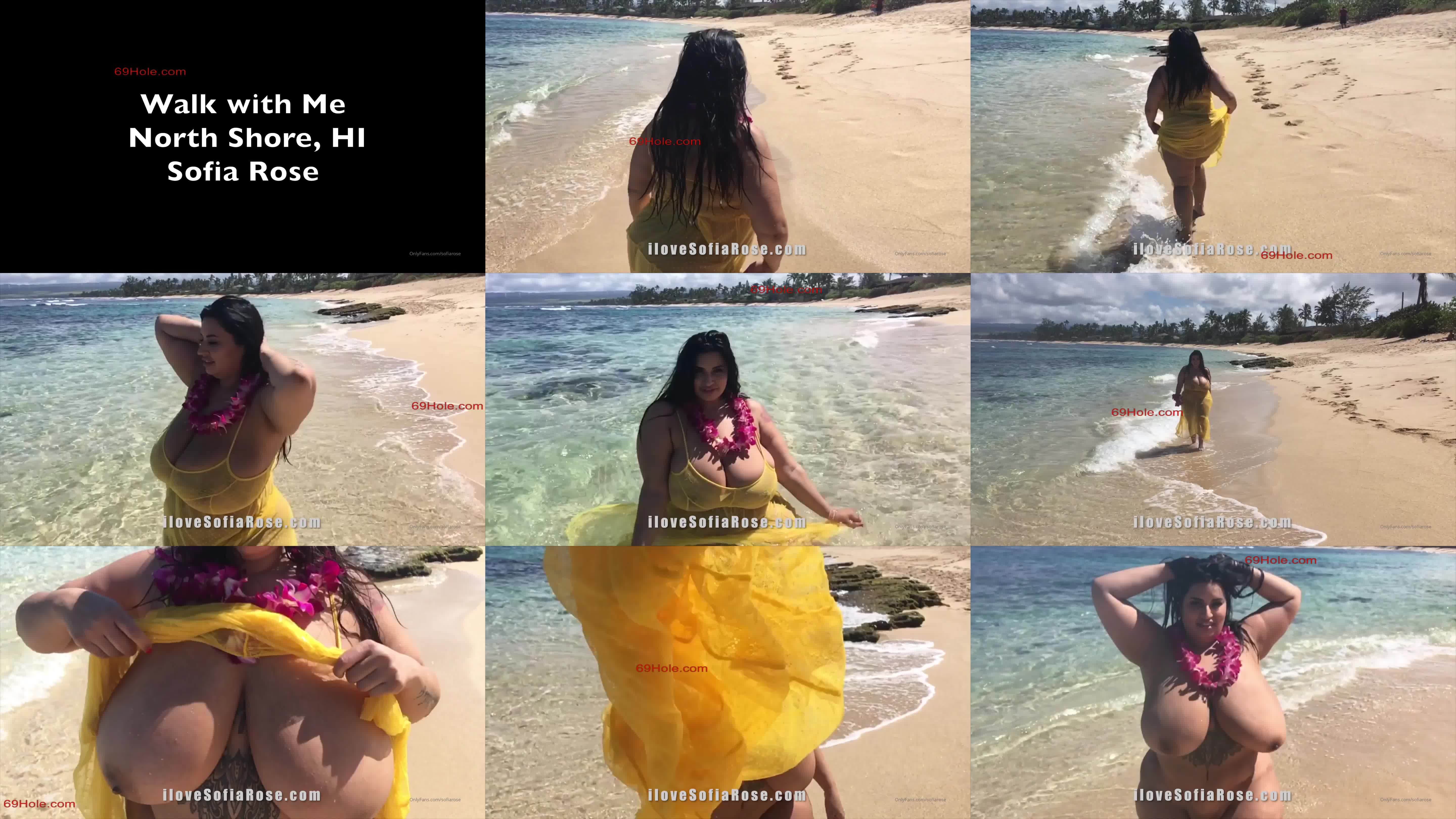 Sofia Rose Nude On The Beach