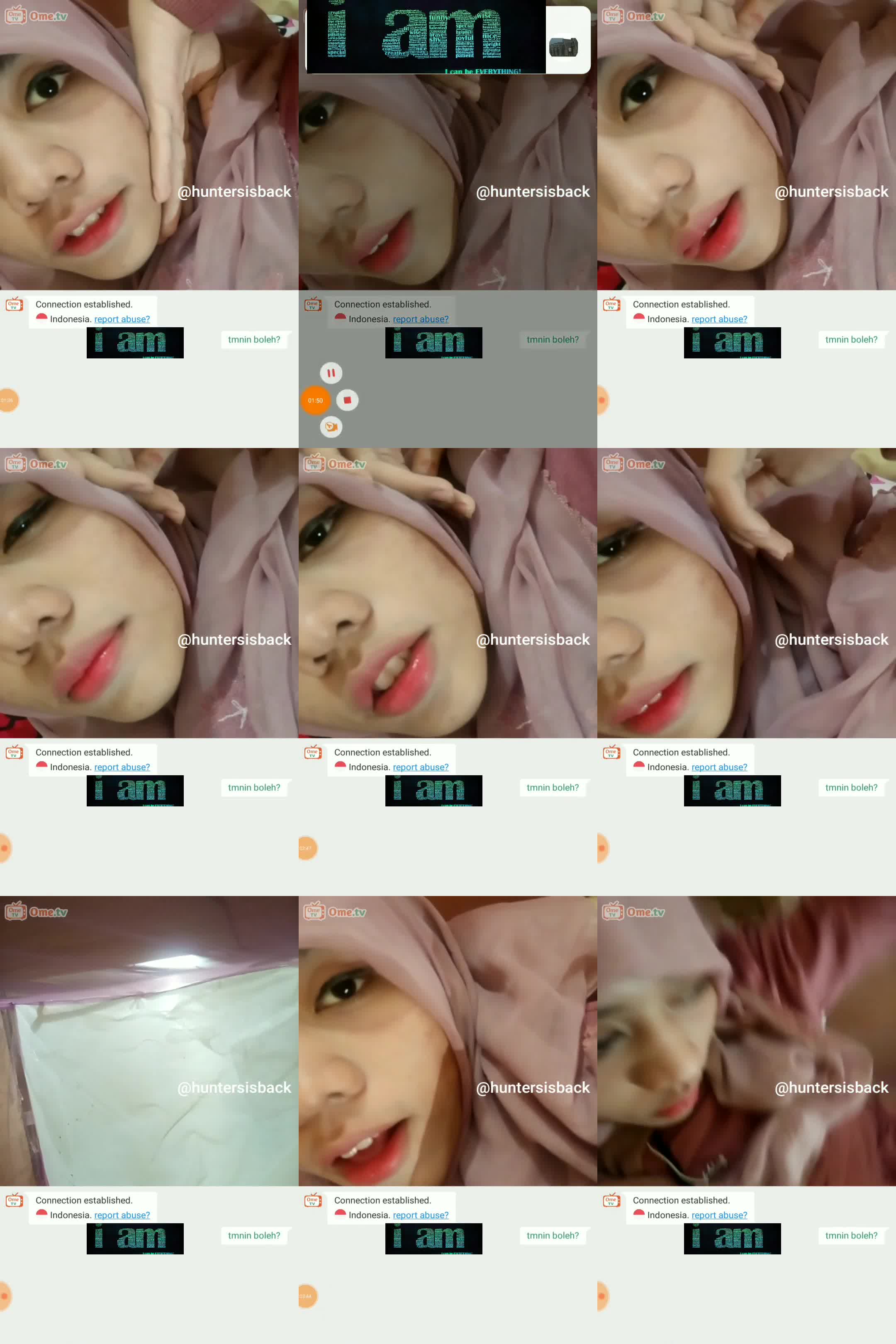 Ome tv hijab cantik penasaran