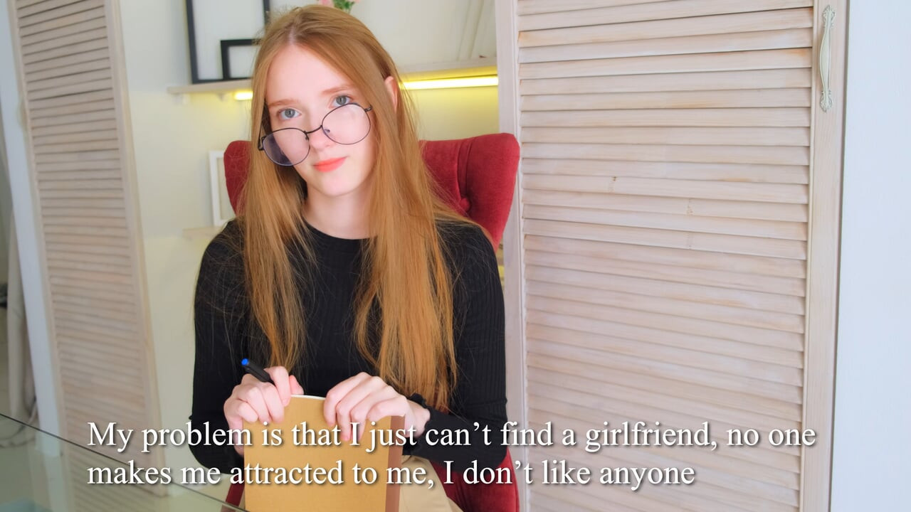 perjalanan ke psikolog diakhiri dengan seks dengan seorang gadis cantik berstocking